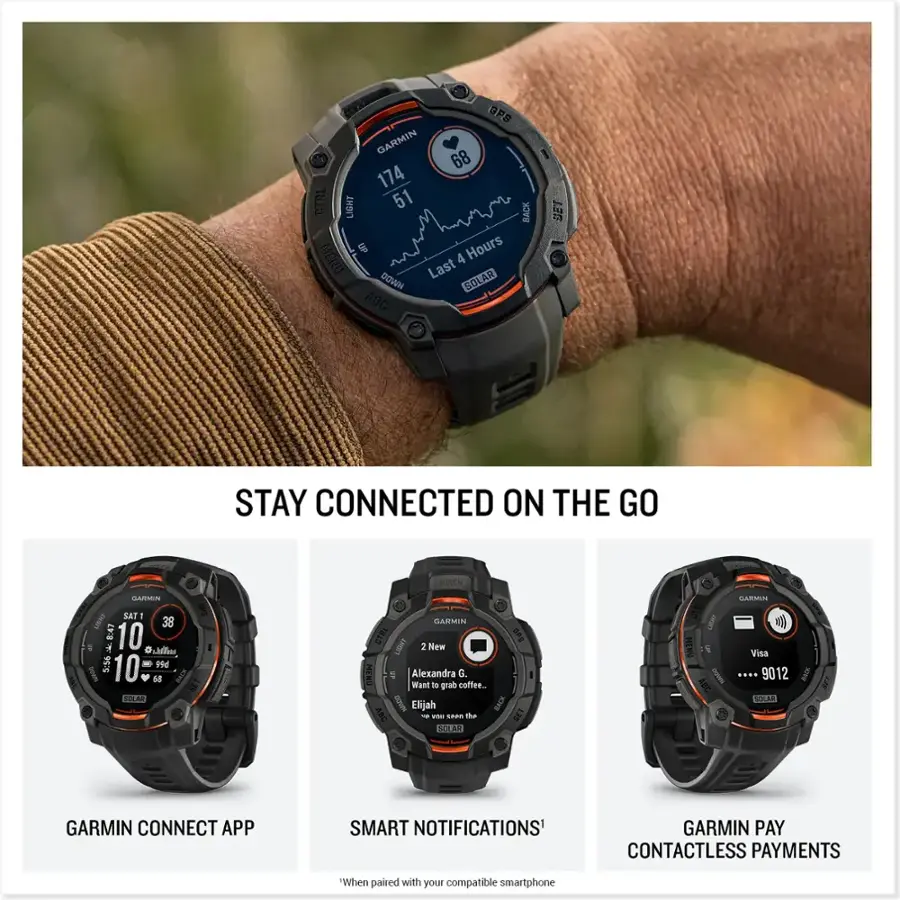 Instinct 3 Solar GPS Watch - 45mm - Image 3