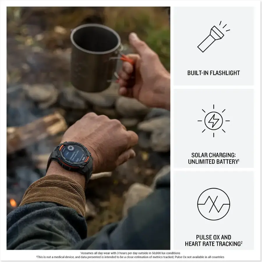 Instinct 3 Solar GPS Watch - 45mm - Image 4